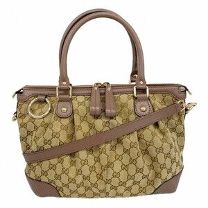 Gucci Sukey GG Shoulder bag brown leather